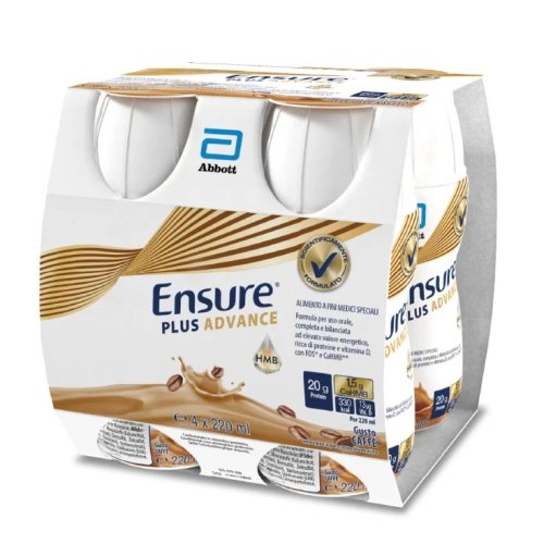 ENSURE PLUS ADVANCE CAFFE' 4 BOTTIGLIE DA 220 ML