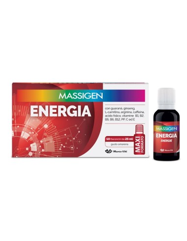 MASSIGEN ENERGIA 10 FLACONI DA 25 ML