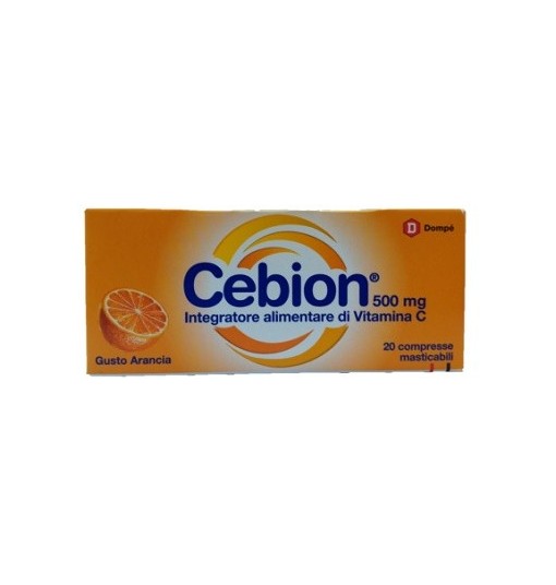 CEBION MASTICABILE ARANCIA VITAMINA C 500 MG 20 COMPRESSE