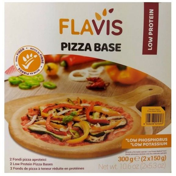 FLAVIS PIZZA BASE 2 FONDI PIZZA APROTEICI DA 150 G