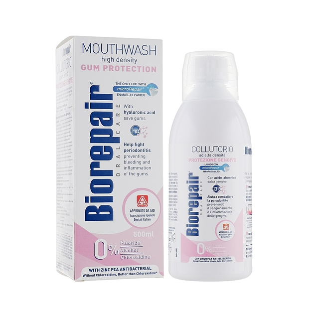 BIOREPAIR ORAL CARE CON ANTIBATTERICO COLLUTORIO AD ALTA DENSITA' PROTEZIONE GENGIVE 500 ML