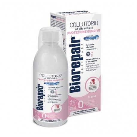 BIOREPAIR ORAL CARE CON ANTIBATTERICO COLLUTORIO AD ALTA DENSITA' PROTEZIONE GENGIVE 500 ML