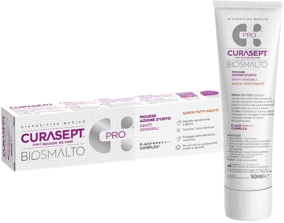 CURASEPT BIOSMALTO MOUSSE DENTI SENSIBILI 50 ML