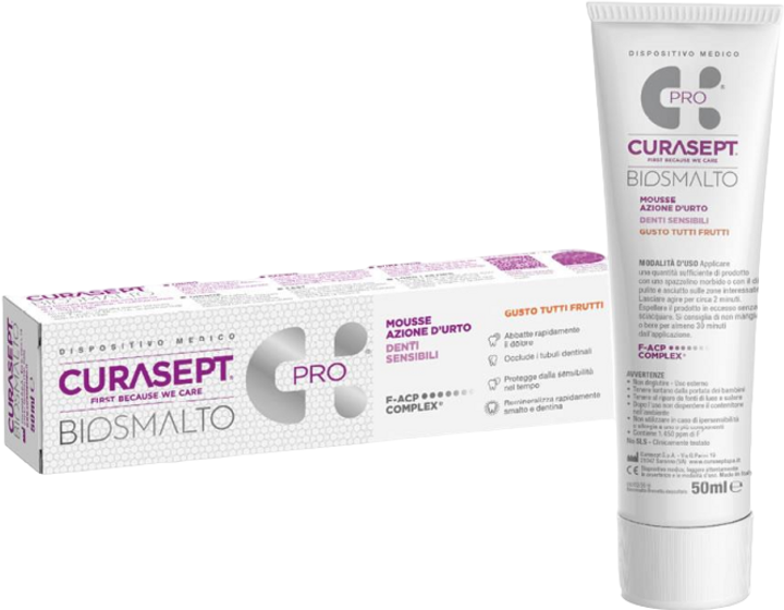 CURASEPT BIOSMALTO MOUSSE DENTI SENSIBILI 50 ML