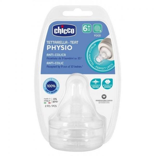 CHICCO TETTARELLA PERFECT 5 6M IN SILICONE 2 PEZZI PAP