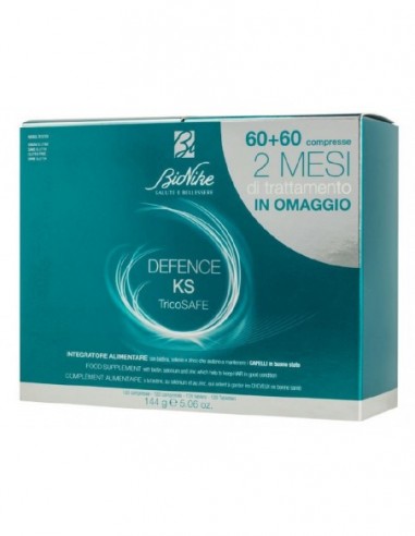 DEFENCE KS TRICOSAFE BIPACK 60 COMPRESSE + 60 COMPRESSE