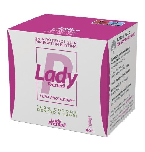 LADY PRESTERIL PROTEGGI SLIP RIPIEGATI BIODEGRADABILI 24 PEZZI