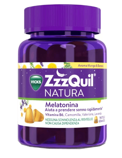 VICKS ZZZQUIL NATURA MANGO & BANANA 30 PASTIGLIE GOMMOSE