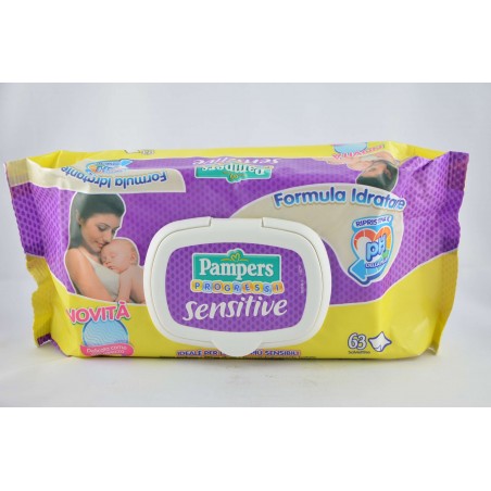 [902347285] PAMPERS SALVIETTE SENSITIVE ALOE RIC 63 PEZZI