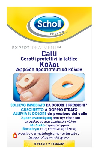 [903144552] CEROTTO PROTETTIVO PER CALLI SCHOLL IN LATTICE 9 PEZZI