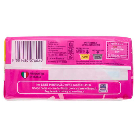 [904733781] LINES INTERVALLO RIPIEGATO 40+4 PEZZI NUOVO