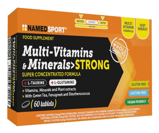 [906907492] MULTI-VITAMINS&MINERALS STRONG 60 COMPRESSE