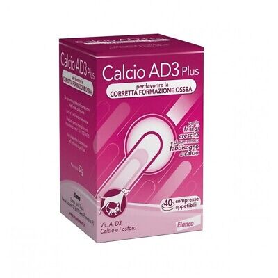 [906985282] CALCIO AD3 PLUS 40 COMPRESSE APPETIBILI