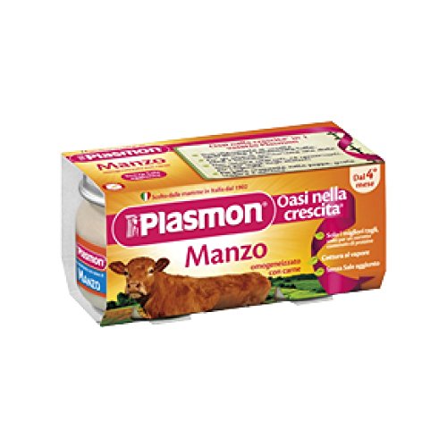 [907297321] PLASMON OMOGENEIZZATO MANZO 4 X 80 G