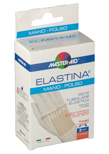 [908583418] RETE TUBOLARE ELASTICA IPOALLERGENICA MASTER-AID ELASTINA MANO/POLSO 3 MT IN TENSIONE CALIBRO 3 CM