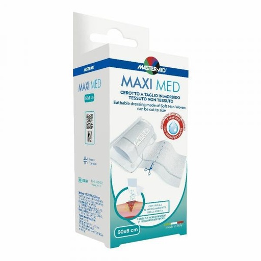 [908638760] CEROTTO MASTER-AID MAXIMED STRISCE TAGLIATE 50X8