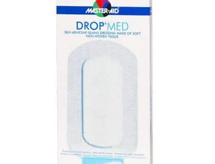 [908872245] MEDICAZIONE COMPRESSA AUTOADESIVA DERMOATTIVA IPOALLERGENICA AERATA MASTER-AID DROP MED 10,5X20 5 PEZZI