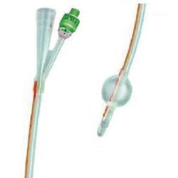 [909847372] CATETERE FOLEY IN SILICONE TRASPARENTE A 2 VIE CON PALLONCINO 5-10ML DIAMETRO CH18 6,00MM LUNGHEZZA 40CM