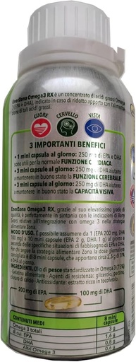 [911458673] ENERZONA OMEGA 3 RX 210 CAPSULE