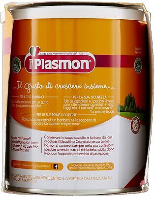 [912525449] PLASMON BISCOTTO GRANULATO SENZA GLUTINE 374 G X 2 PEZZI