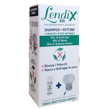 [912650468] LENDIX KIT SHAMPOO 150ML + PETTINE PREMIUM ANTIPIDOCCHI