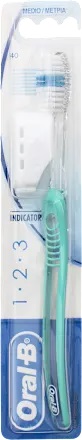 [920914900] ORALB 123 INDICATOR SPAZZOLINO MANUALE SETOLE 35 MEDIE 2 PEZZI