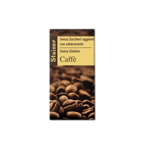 [922583378] STAINER TAVOLETTA DI CIOCCOLATO AL CAFFE' SENZA ZUCCHERO E SENZA GLUTINE 50 G