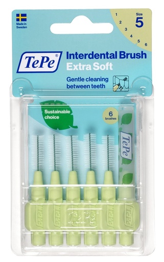 [925531749] TEPE SCOVOLINO XSOFT VERDE 0,8MM 6 PEZZI