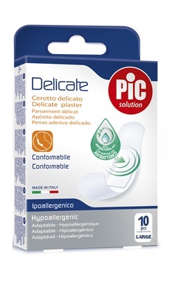 [926522208] CEROTTO PIC DELICATE 25X72 MM ANTIBATTERICO 10 PEZZI
