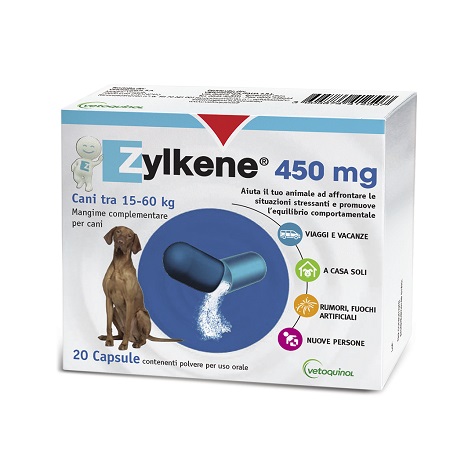 [927185518] ZYLKENE CANI GROSSA TAGLIA 15-60KG 20 CAPSULE DA 450 MG