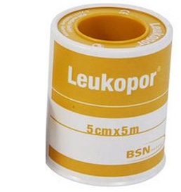 [900160983] CEROTTO IN ROCCHETTO LEUKOPOR IPOALLERGENICO TESSUTO NON TESSUTO BIANCO 5X500 CM