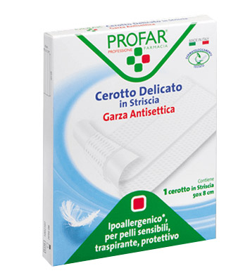 [931093963] CEROTTO TESSUTO NON TESSUTO DELICATO 1 STRISCIA 50X8 CM PROFAR