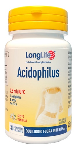 [900176215] LONGLIFE ACIDOPHILUS 30 COMPRESSE MASTICABILI