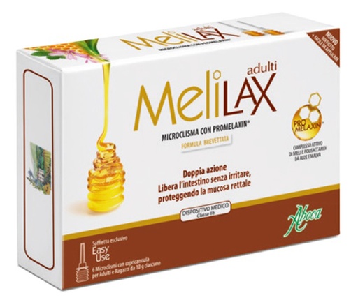 [932501392] MELILAX ADULTI MICROCLISMI 6 PEZZI 10 G