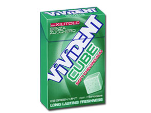 [933673434] VIVIDENT XYLIT CUBE ICE GREEN