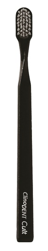 [933942878] CLINODENT CULT NERO SPAZZOLINO DA DENTI MEDIO