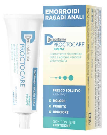 [935204255] DERMOVITAMINA PROCTOCARE CREMA EMORROIDI RAGADI ANALI 30 ML CON CANNULA