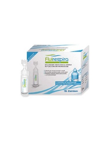 [938915600] FLUIRESPIRA SOLUZIONE FISIOLOGICA STERILE 30 FLACONCINI MONODOSE DA 5ML