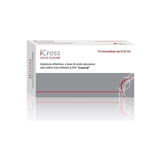 [970706471] SOLUZIONE OFTALMICA ICROSS 15 MONODOSI DA 0,35 ML