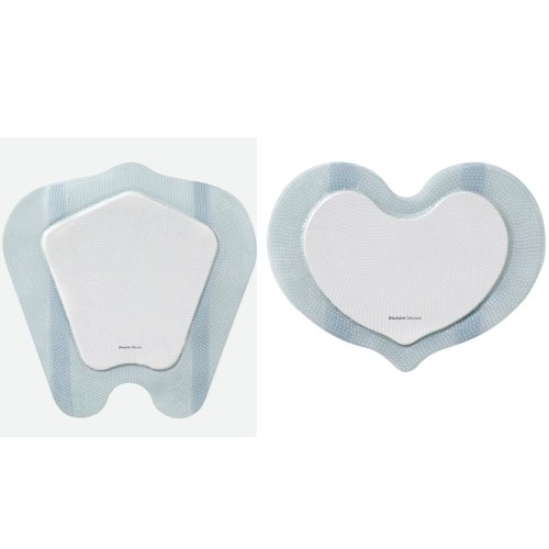 [971217512] MEDICAZIONE BIATAIN IN SCHIUMA DI POLIURETANO CON BORDO ADESIVO IN SILICONE PER SACRO 25X25 CM 5 PEZZI