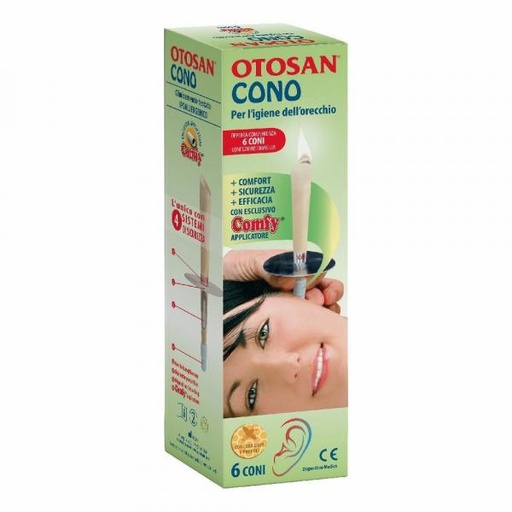 [900734082] OTOSAN CONO IGIENE ORECCHIO+PROPOLI 6 PEZZI