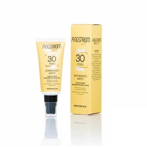 [971485937] ANGSTROM PROTECT HYDRAXOL MATT FLUIDO SOLARE PROTEZIONE 30 PELLI MISTE 40 ML