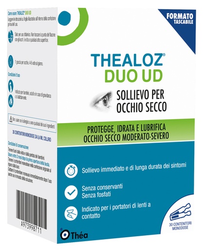 [973998711] GOCCE OCULARI THEALOZ DUO UD 30 CONTENITORI MONODOSE 0,4 ML