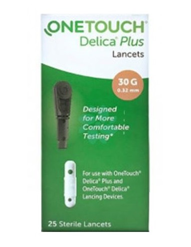 [975941612] LANCETTE PUNGIDITO ONETOUCH DELICA PLUS 25 PEZZI