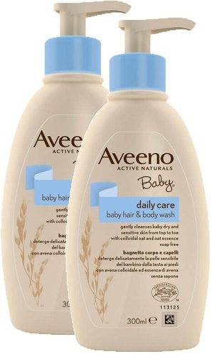 [976401341] AVEENO BABY BAGNETTO TESTA PIEDI 300 ML BUNDLE