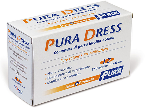 [901166999] GARZA IDROFILA PURA DRESS 18X40CM 12 PEZZI