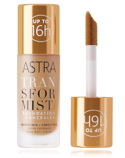 [979136708] ASTRA TRANSFORMIST FOUNDATION + CONCEALER N04 18 ML