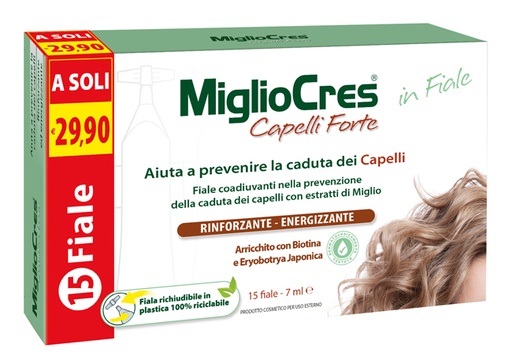 [979947292] MIGLIOCRES CAPELLI FORTE 15 FIALE X 7 ML
