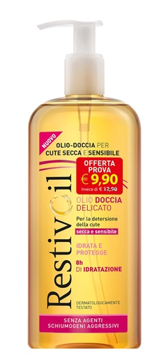 [980135255] RESTIVOIL OLIO DOCCIA DELICATO 400 ML TAGLIO PREZZO