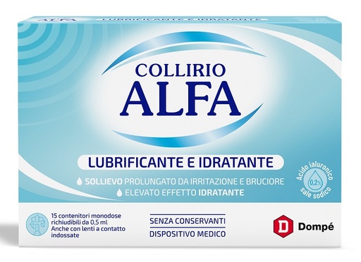 [980810954] COLLIRIO ALFA LUBRIFICANTE/IDRATANTE 15 FIALE MONODOSE